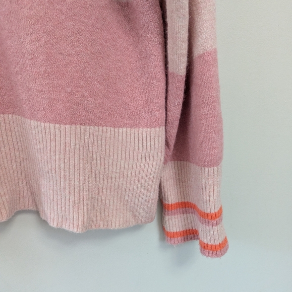 J.Crew Wide‎ Striped Alpaca Blend Turtleneck Sweater - Picture 7 of 11